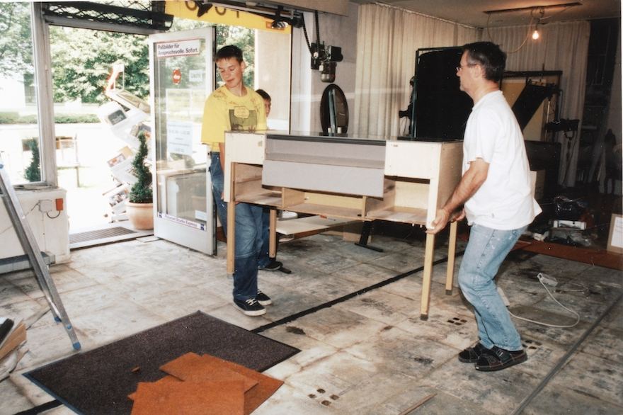Renovierung des Ladens, Sommer 2002