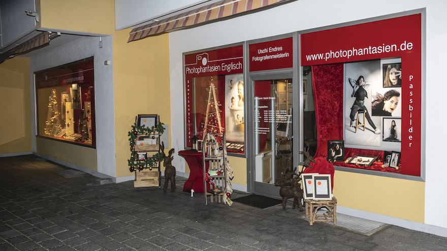 Das Ladengeschäft in der Römerstraße 39 von außen